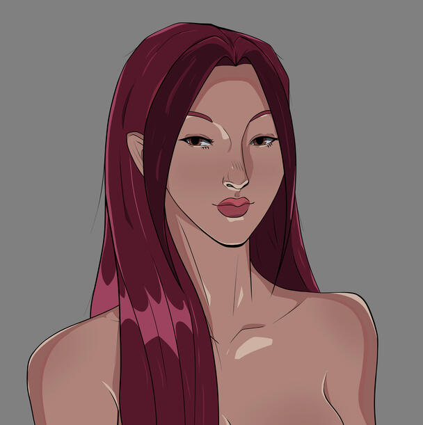 Mira from KPDH Hades 2 Bath Portrait Style (Shaded)