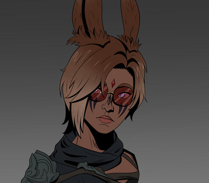 Portrait of my FFXIV Character